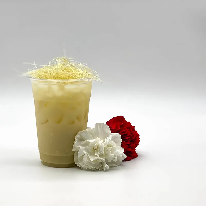 The Milk Maiden cocktail with carnations